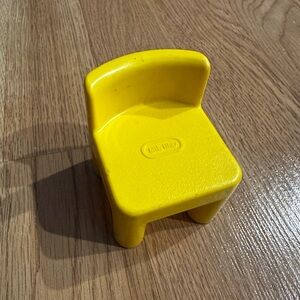 Vintage Little Tikes Dollhouse Yellow Desk Chair for 6" Doll accessories